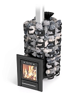 Печь для бани ПБ Семирамида Inox Люмина антрацит